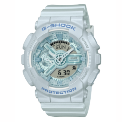 CASIO G-SHOCK GMA-S110ST-2A LIGHT BLUE BIO-RESIN BAND ANALOG-DIGITAL WOMEN WATCH